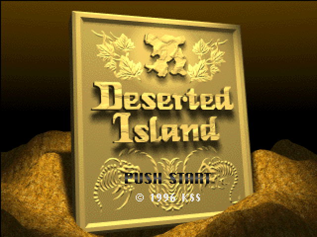 Deserted Island title screen for Playstation